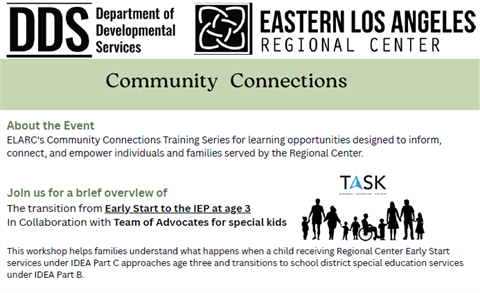 Community Connections Early Start September Flyer