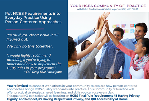HCBS Training September 2026 flyer