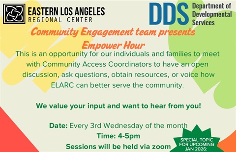 Empower Hour flyer in english