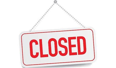 Closed sign